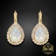 Komplekts sievietēm „Debesu Piliens (White Opal)“ ar Swarovski® kristāliem