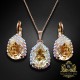 Komplekts sievietēm „Debesu Piliens III (Golden Shadow)“ ar Swarovski® kristāliem