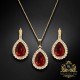 Komplekts sievietēm „Debesu Piliens (Siam)“ ar Swarovski® kristāliem