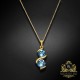 Kulons „Piena Ceļš (Aquamarine Blue)“ ar Swarovski™ kristāliem