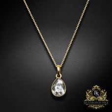 Kulons „Crystal Drop (Silver Patina)“ ar Swarovski® kristāliem