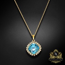 Kulons „Glare III (Aqua)“ ar Swarovski® kristāliem