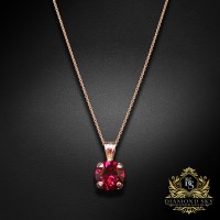 Pendant “Juno” (Ruby) dazzling with Crystals by Swarovski®