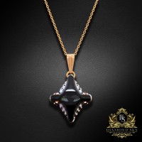 Kulons „Crystal Rhombus II (Graphite Lite Chrome)“ ar Swarovski® kristāliem
