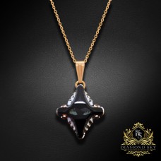 Kulons „Crystal Rhombus II (Graphite Lite Chrome)“ ar Swarovski® kristāliem