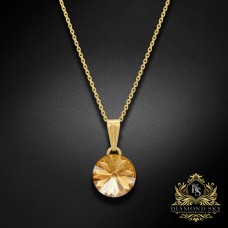 Kulons „Klaris II (Golden Shadow)“ ar Swarovski™ kristāliem