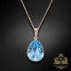 Kulons „Kristāla Lāse II (Aquamarine Blue)“ ar Swarovski™ kristāliem