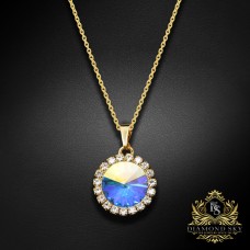 Kulons „Clarice (Aurora Borealis)“ ar Swarovski® kristāliem
