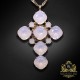 Kulons „Glamour (Rose Water Opal)“ ar Swarovski® kristāliem