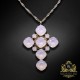 Kulons „Glamour (Rose Water Opal)“ ar Swarovski® kristāliem