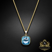 Kulons „Fantāzija II (Aquamarine Blue)“ ar Swarovski™ kristāliem