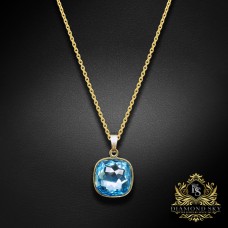 Kulons „Fantāzija II (Aquamarine Blue)“ ar Swarovski™ kristāliem