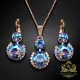 Komplekts sievietēm „Clarice VI (Light Sapphire Shimmer)“ ar Swarovski® kristāliem
