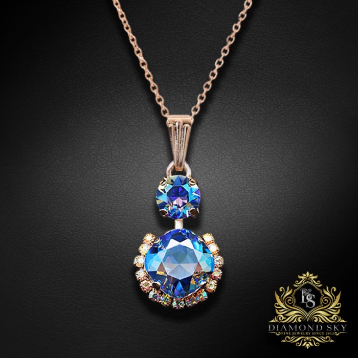 Komplekts sievietēm „Clarice VI (Light Sapphire Shimmer)“ ar Swarovski® kristāliem