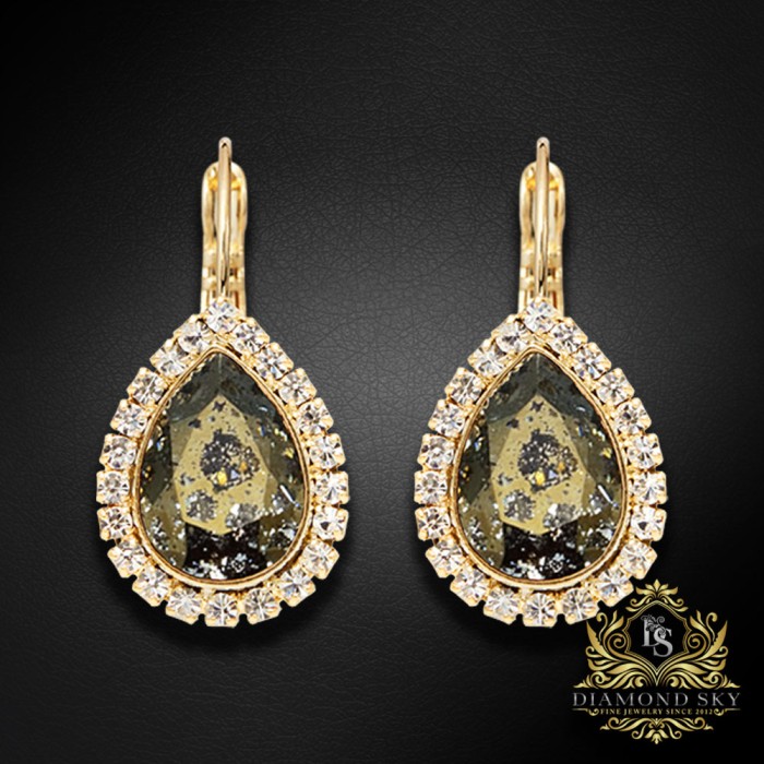 Komplekts sievietēm „Debesu Piliens (Gold Patina)“ ar Swarovski® kristāliem