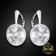 Sudraba auskari „Klaris“ ar Swarovski™ kristāliem