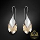 Sudraba auskari „Baroka II (Light Colorado Topaz Light Chrome)“ ar Swarovski™ kristāliem