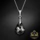 Sudraba komplekts sievietēm „Baroks IV (Silver Night)“ ar Swarovski® kristāliem