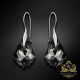 Sudraba komplekts sievietēm „Baroks IV (Silver Night)“ ar Swarovski® kristāliem