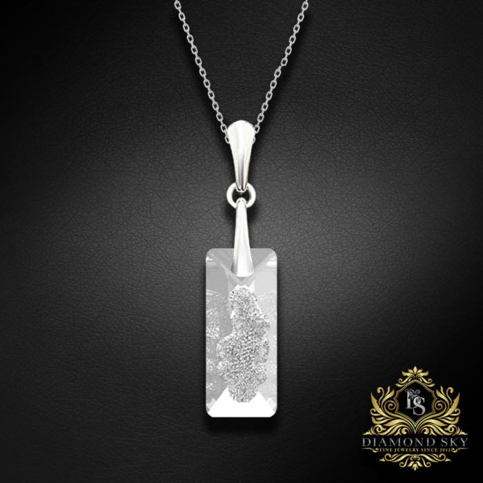 Sudraba komplekts sievietēm „Augošais Kristāls II“ ar Swarovski® kristāliem