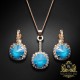 Komplekts „Klaris VII (Azure Blue)“ ar Swarovski™ kristāliem