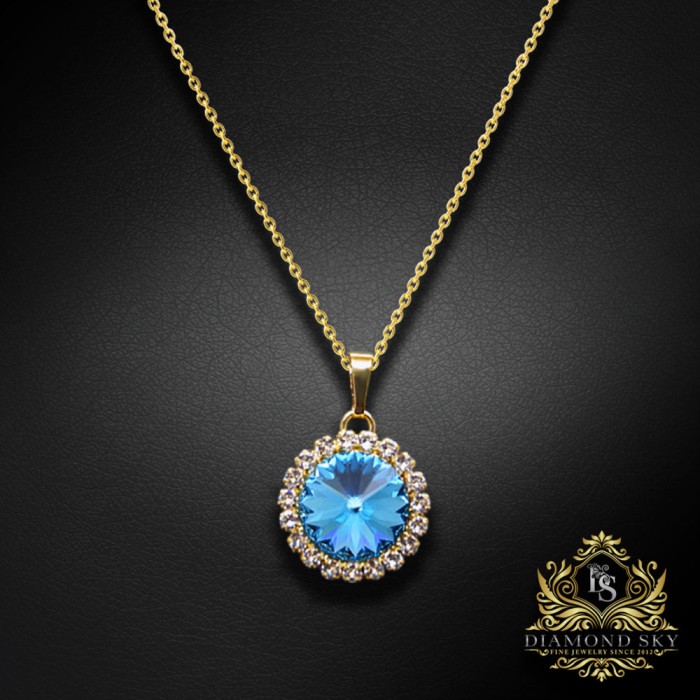 Komplekts sievietēm „Clarice (Aquamarine Blue)“ ar Swarovski® kristāliem