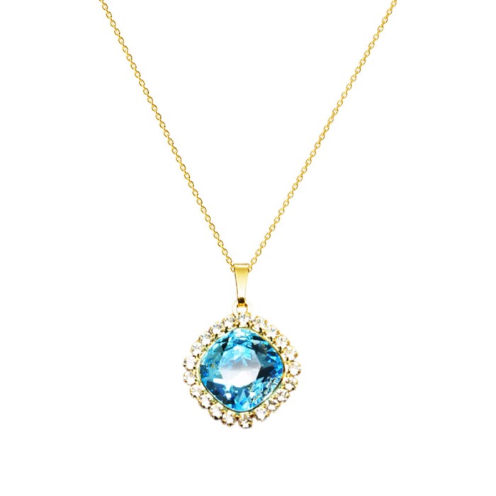 Komplekts „Apžilbinošs Spīdums III (Aqua)“ ar Swarovski™ kristāliem