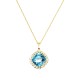 Komplekts „Apžilbinošs Spīdums III (Aqua)“ ar Swarovski™ kristāliem
