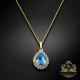 Komplekts „Debesu Piliens (Aquamarine Blue)“ ar Swarovski™ kristāliem