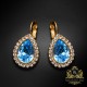 Komplekts „Debesu Piliens (Aquamarine Blue)“ ar Swarovski™ kristāliem