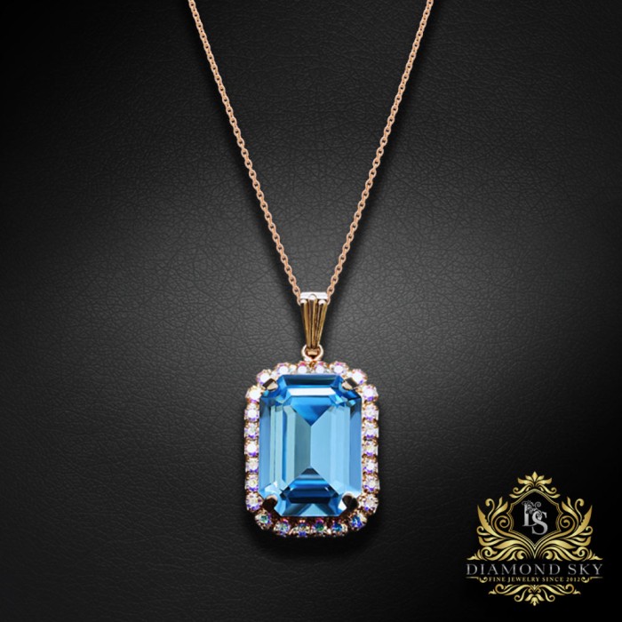 Komplekts sievietēm „Lourdes (Aquamarine)“ ar Swarovski® kristāliem