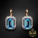 Komplekts sievietēm „Lourdes (Aquamarine)“ ar Swarovski® kristāliem