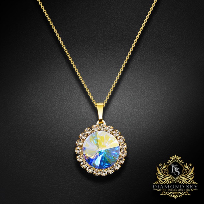 Komplekts sievietēm „Clarice (Aurora Borealis)“ ar Swarovski® kristāliem