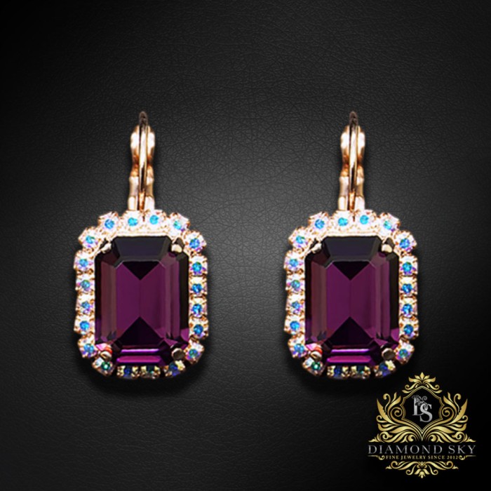 Komplekts sievietēm „Lourdes (Amethyst)“ ar Swarovski® kristāliem