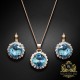 Komplekts „Apžilbinošs Spīdums III (Aquamarine Blue)“ ar Swarovski™ kristāliem