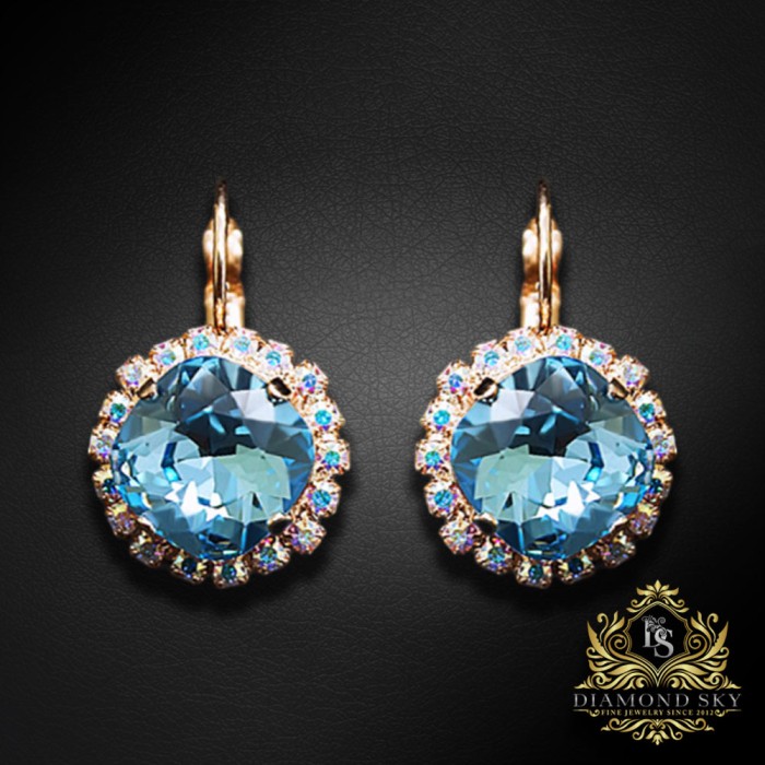 Komplekts „Apžilbinošs Spīdums III (Aquamarine Blue)“ ar Swarovski™ kristāliem