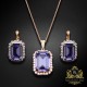 Komplekts „Lurdes (Tanzanite)“ ar Swarovski™ kristāliem