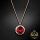 Komplekts sievietēm „Žilbinošais Mirdzums III (Scarlet)“ ar Swarovski® kristāliem