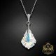 Sudraba komplekts sievietēm „Baroks IV (Aurora Borealis)“ ar Swarovski® kristāliem