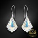 Sudraba komplekts sievietēm „Baroks IV (Aurora Borealis)“ ar Swarovski® kristāliem
