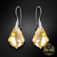 Sudraba komplekts sievietēm „Baroks IV (Golden Shadow)“ ar Swarovski® kristāliem