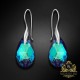 Sudraba komplekts „Baroka (Bermuda Blue)“ ar Swarovski™ kristāliem