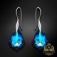 Sudraba komplekts sievietēm „Baroks IV (Meridian Blue)“ ar Swarovski® kristāliem