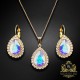 Komplekts sievietēm „Debesu Piliens (Aurora Borealis)“ ar Swarovski® kristāliem