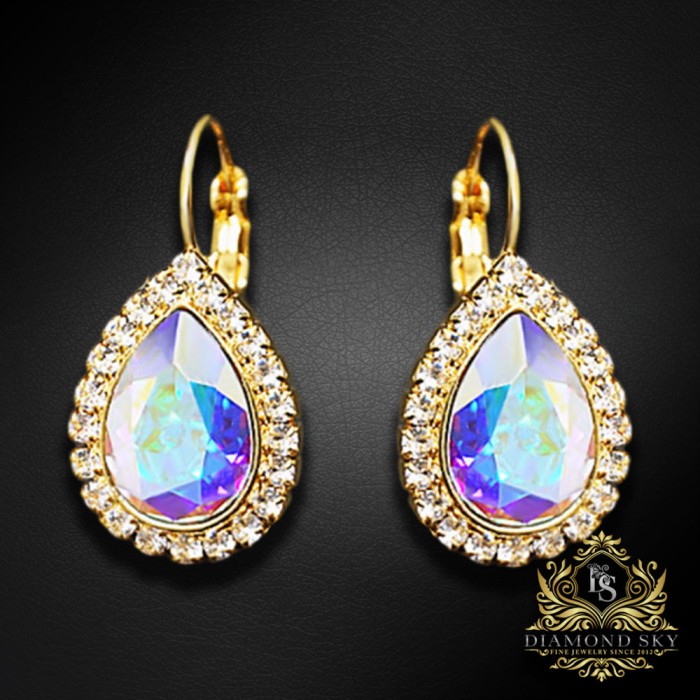 Komplekts sievietēm „Debesu Piliens (Aurora Borealis)“ ar Swarovski® kristāliem