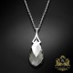 Sudraba komplekts sievietēm „Baroks II (Black Diamond Light Chrome)“ ar Swarovski® kristāliem