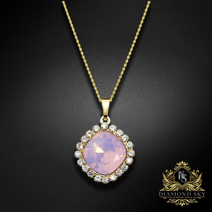 Komplekts „Apžilbinošs Spīdums III (Rose Water Opal)“ ar Swarovski™ kristāliem
