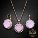 Komplekts „Apžilbinošs Spīdums III (Rose Water Opal)“ ar Swarovski™ kristāliem