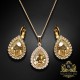 Komplekts sievietēm „Debesu Piliens (Golden Shadow)“ ar Swarovski® kristāliem