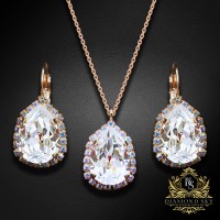 Komplekts sievietēm „Debesu Piliens III“ ar Swarovski® kristāliem